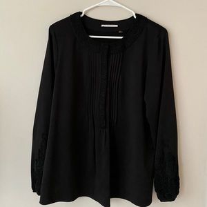Tahari Black Blouse